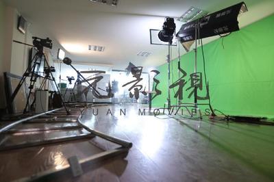 沈阳元影视专业摄影棚演员拍摄/摄影抠像布视频主播背景抠绿布